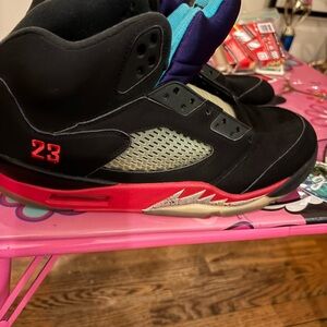 Kids Black and Red Sneakers